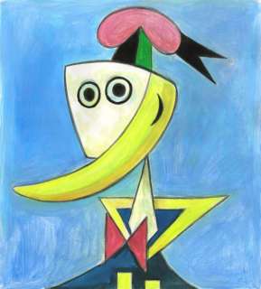Tony Fernandez, Disney Artist | Donald Inspired By Pablo Picasso’s Art - Original Painting - Tony Fernandez Signed - Acrylic Art - Original Art | Catawiki