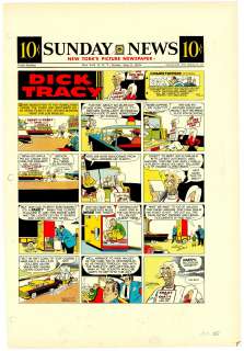 Gould - DICK TRACY, Sunday Color Proof (06/09/1957) | Russ Cochran