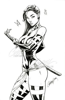 J. Scott Campbell | Original Art: Psylocke: Ninja #5 "Butterflies" (2026) | J. Scott Campbell