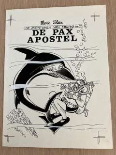 Marc Sleen - Sleen, Marc - Nero - Originele cover + inkleuring - De Pax Apostel - Het Volk 2de reeks - (1979)