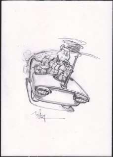 Wil Raymakers / Marten Toonder Studio | Bommel en Tom Poes - Originele potloodstudie op board voor de cover van ’ De Ombrenger ’ - (2014/2015) | Catawiki