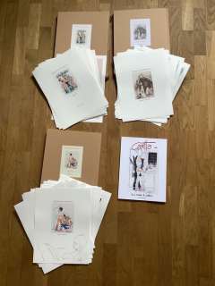 Fernando Caretta | Fernando Caretta - Portfoli Bad Girl con disegno originale/Teens/Sogni Proibiti + Le mie Lolite fumetto - Page volante - EO - (2011/2020) | Catawiki