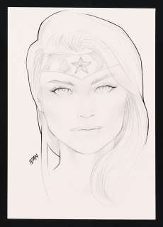 Wonder Woman Head Sketch by Idan Knafo Kerbis | mycomicshop.com
