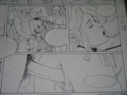 Von Gã¶Tha, Erich | Erich von GÃ¶tha - Planche originale Ã  l’encre de chine (p.33) - Les Malheurs de Janice T.4 - (2002) | Catawiki