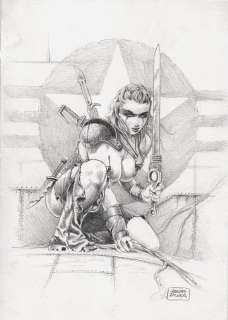 Giuseppe de Luca | Pin Up - G. De Luca - original artwork - Page volante - Exemplaire unique | Catawiki