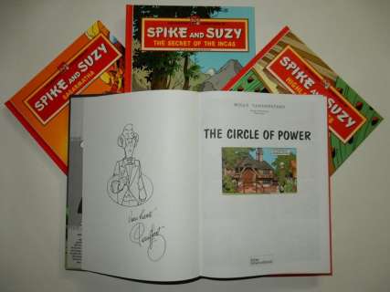 Vandersteen, Willy + Geerts, Paul | Spike and Suzy - Set van 4 Engelstalige Suske en Wiske - Met 4 opdrachttekeningen Paul Geerts - Cartonné - EO - (1998) | Catawiki