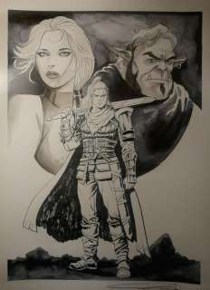 Giuseppe Candita | Giuseppe Candita - Illustrazione originale - Dragonero - cm 29x40 - China su cartoncino 250 gr. - (2022) | Catawiki