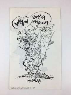 Eric Schreurs | Joop klepzeiker - Originele tekening door Eric Schreurs - Pamela Andersom - (1995) | Catawiki