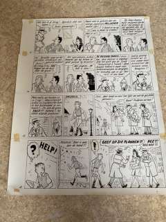 Pom | Pom - Originele pagina - Piet Pienter en Bert Bibber - Herrie om Carolus Magnus - (1962) | Catawiki