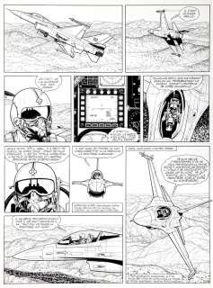 Bergèse | Buck Danny, planche n°18 Ã  l’encre de Chine … | Millon
