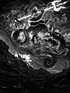 Nicolas Delort - Illustration intitulée La Petite sirène