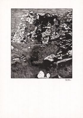 Frédéric Pajak | Sans titre, 18 - Encre de Chine, plume et pinceau sur papier | Huberty Breyne Gallery