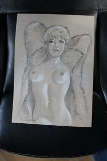 Renaud | Jessica Blandy - Dessin original pastel érotique de ’Jessica Blandy’ - Format: 21 x 29,7 cm. | Catawiki