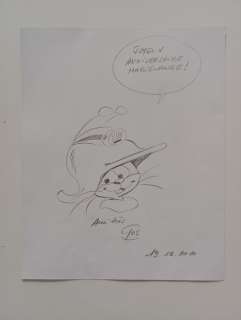 Gos | Gos - Dédicace - Le Scrameustache | Catawiki
