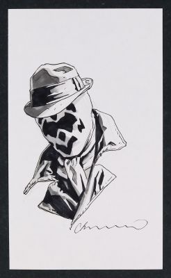 Lee Bermejo | Rorschach Sketch by Lee Bermejo | mycomicshop.com (Buy It Now)