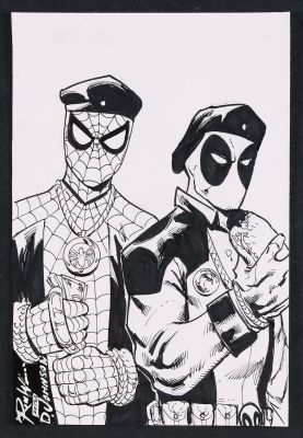 Ron Williams | Spider-Man/Deadpool #1 Hip Hop Variant Homage Sketch by Ron Williams | mycomicshop.com