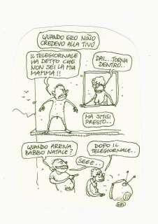 Gipi | GiPi - illustrazione originale per la rivista Cuore "Quando ero Niño" - Anni ’90 | Catawiki