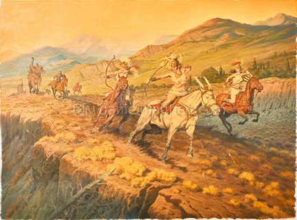 François Miville-Deschênes - Peinture originale, Embuscade, réalisée en 2016 - Reconquêtes - François Miville-Deschênes