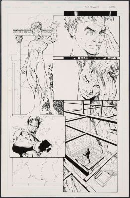 John Floyd | Original Art from Eternal Warriors Archer and Armstrong (1997) Page 5 Pencils by Robert Teranishi Inks | mycomicshop.com (Buy It Now)