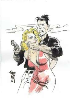 Bernet, Jordi | Bernet, Jordi - Dessin original couleur - Torpedo | Catawiki