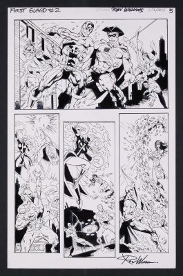 Ron Williams | Original Art from First Guard #2 (2026 G-Man Comics) Page 5 Pencils and Inks by Ron Williams | mycomicshop.com