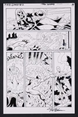 Ron Williams | Original Art from First Guard #2 (2026 G-Man Comics) Page 14 Pencils and Inks by Ron Williams | mycomicshop.com (Buy It Now)