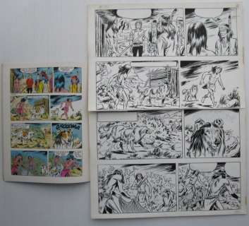 Jeff Broeckx / Studio Vandersteen | Bessy 115 - Originele pagina (p.4) - De hagedisseneters - (1975) | Catawiki