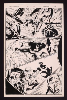 Joe Bennett, Mark McKenna | Original Art from Captain America #9 (1997) Page 18 Pencils by Joe Bennett, Inks by Mark McKenna | mycomicshop.com (Buy It Now)