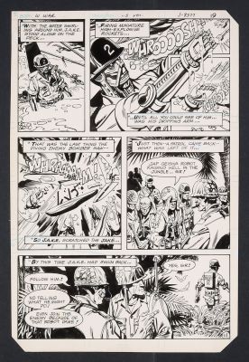 Fred Carillo | Original Art from Weird War Tales #118 (1982) Page 19 Pencils and Inks by Fred Carrillo | mycomicshop.com (Buy It Now)
