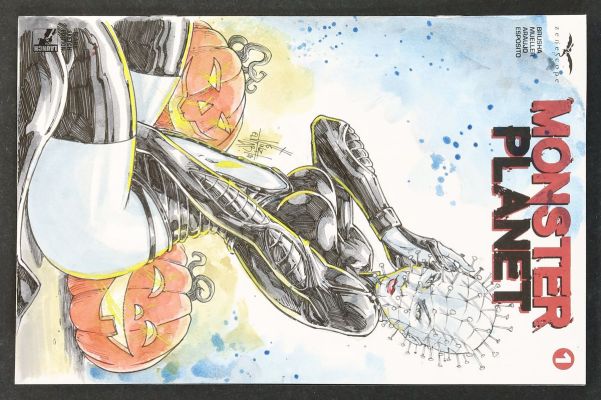 Vinz El Tabanas | Monster Planet 1G (2019) Sketch Cover | mycomicshop.com