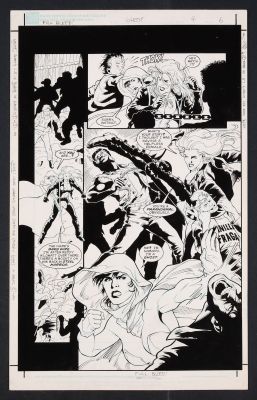 Matt Haley, Tom Simmons | Original Art form Ghost #4 (1995) Page 6 Pencils by Matt Haley, Inks by Tom Simmons | mycomicshop.com (Buy It Now)