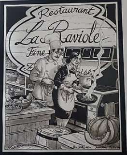 Tripp, Jean-Louis - Tripp, Jean-Louis - Dessin original - Magasin général - Restaurant La Raviole