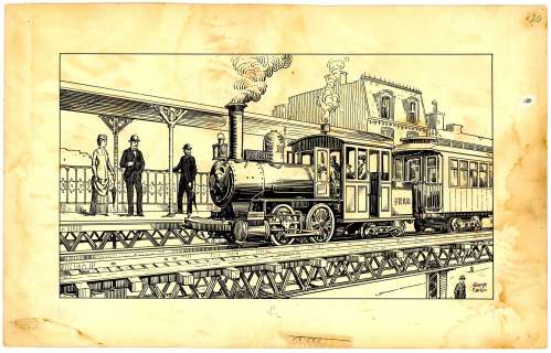 Carlson - BPRR #11, Pg 20, Original Drawing (c. late 1930s) | Russ Cochran