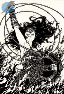 Yuko Shimizu - wonder woman page promo/t-shirt art