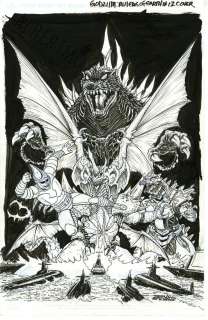 Jeff Zornow - Godzilla: Rulers of Earth Issue 12 Page Cover