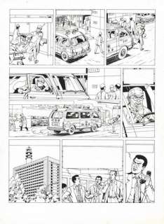 Lot 402 - Bob de Moor. Planche originale Blake et Mortimer