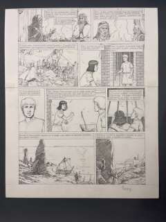 Ferry | Ferry - Planche originale crayonnée - Alix T28 - La Cité engloutie - (2009) | Catawiki