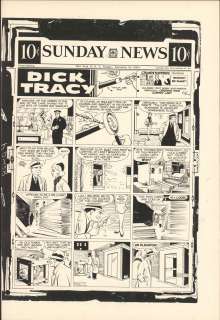 Gould - DICK TRACY, Sunday Black & White Proof (11/24/1957) | Russ Cochran
