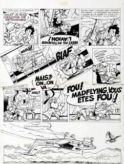 Fournier | Spirou et Fantasio, planche n°32 Ã  l’encre de Ch… | Millon
