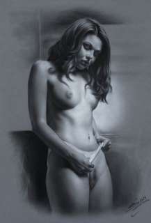 Denis Prenzel | DP - Original drawing - Nude Ariana- Size: 29,7 x 42 cm - Page volante - Exemplaire unique - (2023) | Catawiki