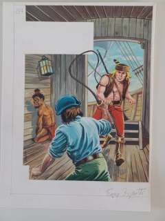 Bignotti, Franco | Bignotti, Franco - Illustrazione originale - Copertina - Albi del Grande Blek 184 - Babinga il Pigmeo - (1966) | Catawiki