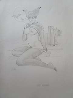 Leone Frollo | L. Frollo - original artwork “Batwoman” - Page volante - Exemplaire unique | Catawiki