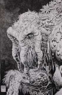Arthur Adams Signed Man-thing Illustration Art | Taurus Auctions