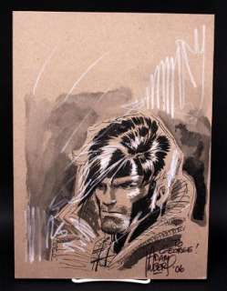 Adam Kubert Gambit Signed Original Comic Art | Taurus Auctions