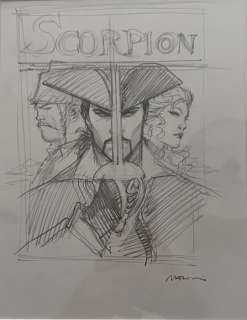 Enrico Marini | Marini - Origineel coverontwerp in potlood - De Schorpioen Deel 12 - (2019) | Catawiki