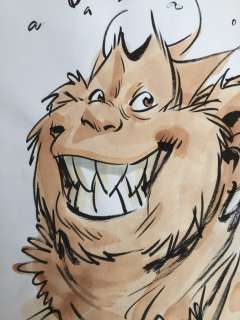 Mourier, Jean-Louis | Mourier, Jean-Louis - Dessin original couleur - Trolls de Troy - Hébus - (2022) | Catawiki