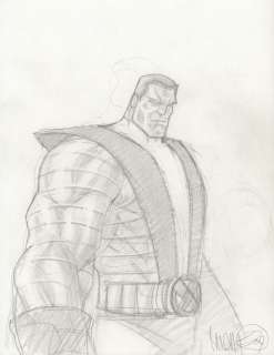 Micah J Gunnell - colossus from the x-men pencil art commission - signed