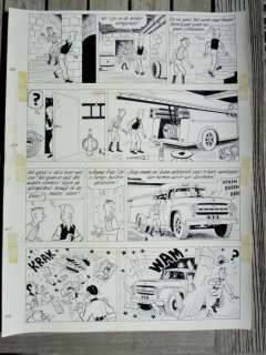 Pom (Jozef Van Hove) | Pom (Jozef van Hove) - Originele pagina (strook 103 t/m 106) - Piet Pienter en Bert Bibber 9 - Buldaarse Rhapsodie - (1958) | Catawiki