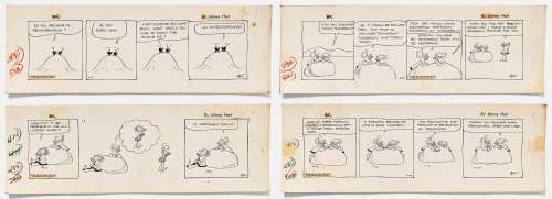 Lot of Four ’’B.C.’’ Comic Strips from 1960 | Nate Sanders