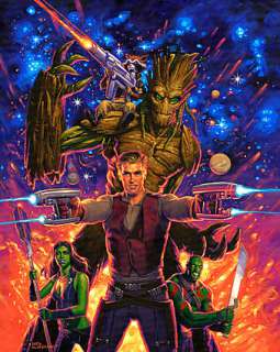 GREG HILDEBRANDT GUARDIANS OF THE GALAXY Painting